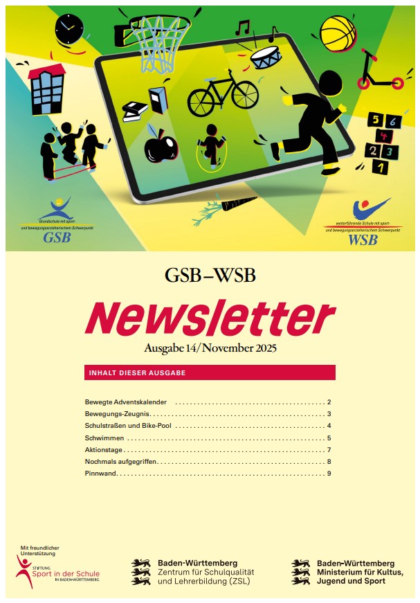 Eine Magazinseite mit einem Bild einer Turnhalle mit Geräten