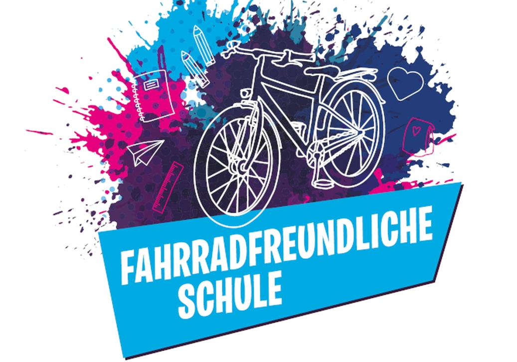 Schüler auf dem Fahrrad